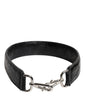 Dolce & Gabbana Black Alligator Leather Bag Shoulder Strap