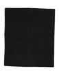 Dolce & Gabbana Black Cashmere Knitted Neck Warmer Foulard Scarf