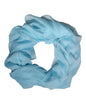 Dolce & Gabbana Light Blue Silk Rectangle Wrap Shawl Scarf