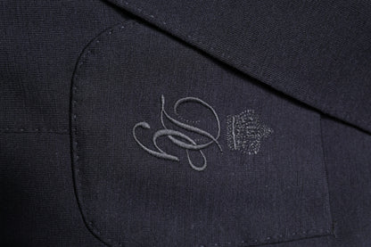 Dolce & Gabbana Black Wool Single Breasted Coat Suit Blazer