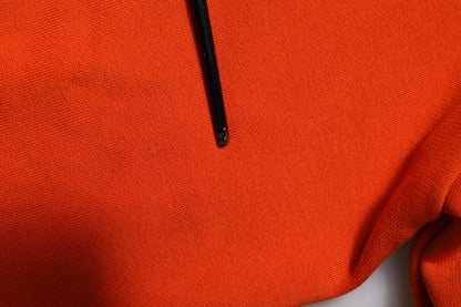 Dolce & Gabbana Orange Cotton Hooded Men Sweatshirt Sweater