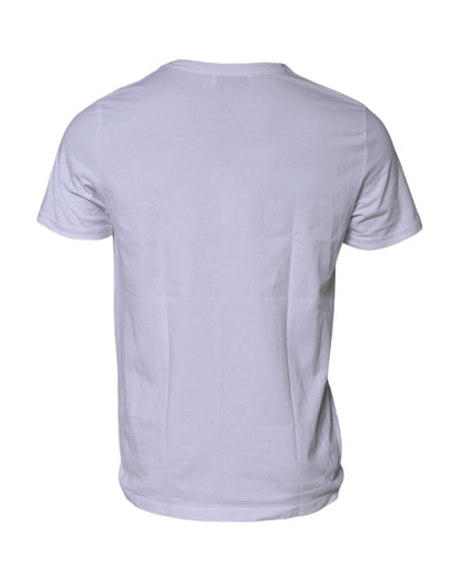 Dolce & Gabbana White DG Logo Print Short Sleeves T-shirt