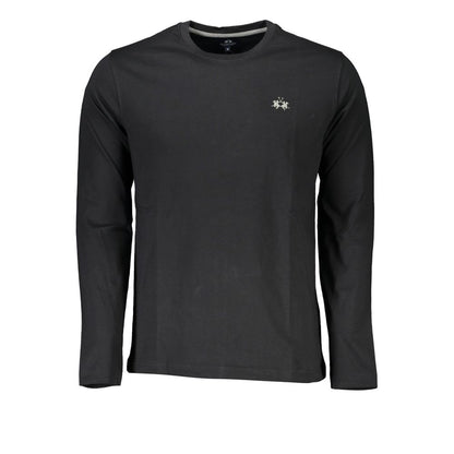 La Martina Black Cotton Men's T-Shirt