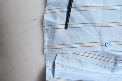 Dolce & Gabbana Blue Striped MARTINI Long Sleeve Dress Shirt
