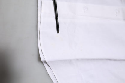 Dolce & Gabbana White Cotton GOLD Long Sleeves Dress Shirt