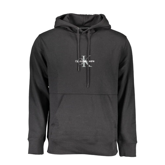 Calvin Klein Black Cotton Men Sweatshirt