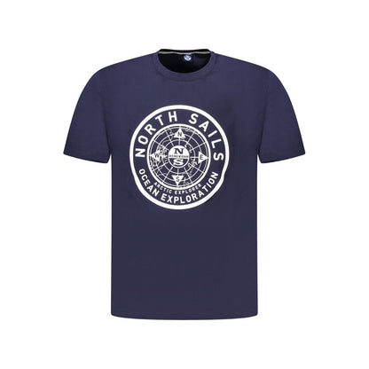 North Sails Blue Cotton Men's T-Shirt