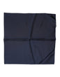 Dolce & Gabbana Dark Blue Silk Square Men Foulard Scarf
