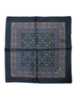 Dolce & Gabbana Blue Printed Silk Square Men Foulard Scarf