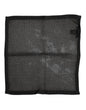 Dolce & Gabbana Black Patterned Cotton Square Foulard Scarf