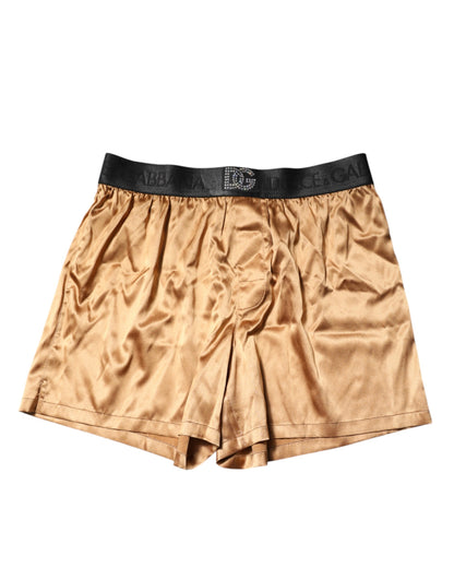 Dolce & Gabbana Beige Men Regular Boxer Eye Mask Set Underwear