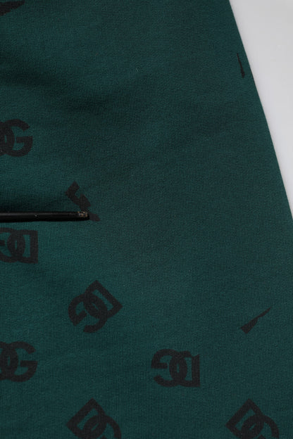 Dolce & Gabbana Green Logo Print Jogger Men Sweatpants Pants