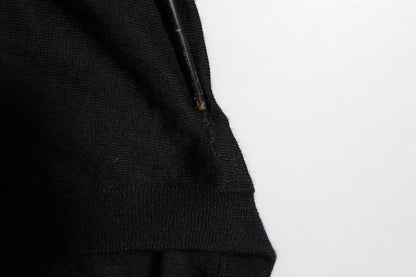 Dolce & Gabbana Black Cashmere Crewneck Men Pullover Sweater