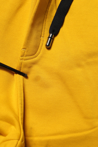 Dolce & Gabbana Yellow Cotton Sweatpant Jogger Trouser Pants