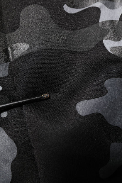 Dolce & Gabbana Black Camouflage Pullover Sweatshirt Sweater