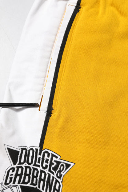 Dolce & Gabbana Yellow Cotton Sweatpants Jogger Trouser Pants