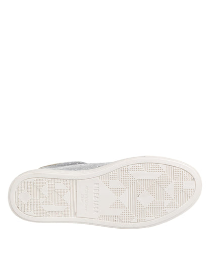 HIDE & JACK Gray Suede Low Top Lace Up Sneakers Shoes