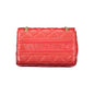 Mario Valentino Rosso Polyurethane Women's Bag with Chain and Internal Pockets
