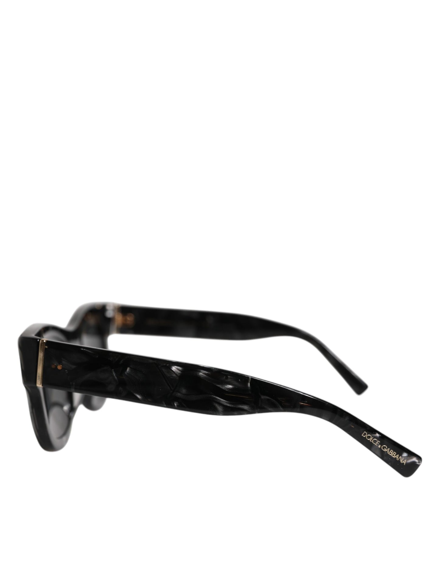 Dolce & Gabbana Pearl White Acetate Frame Domenico Deep Shades Sunglasses