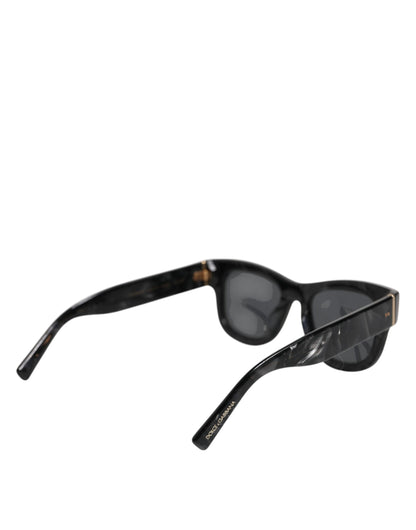 Dolce & Gabbana Pearl White Acetate Frame Domenico Deep Shades Sunglasses