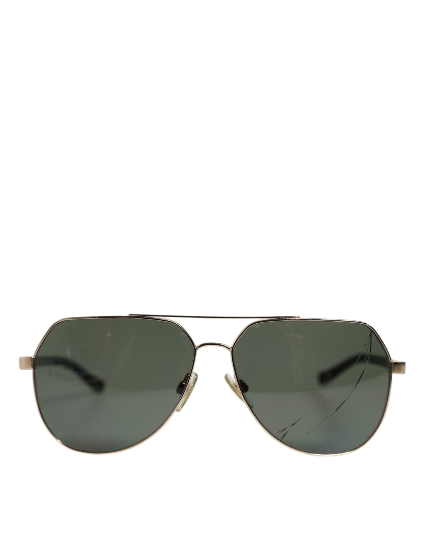 Dolce & Gabbana Black 18K Gold Plated Polarized Steel DG2133K Sunglasses