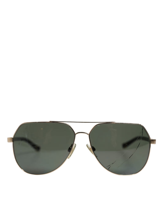 Dolce & Gabbana Black 18K Gold Plated Polarized Steel DG2133K Sunglasses