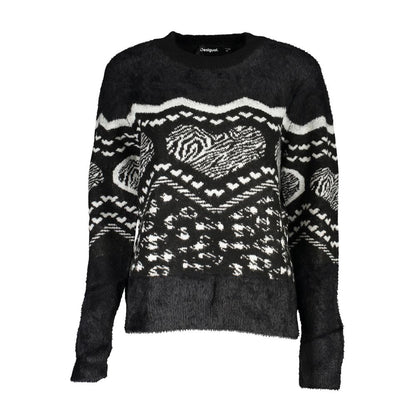 Desigual Black Acrylic Women Sweater with Metallic Fiber