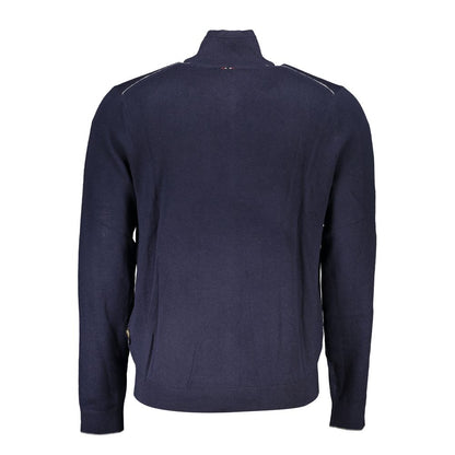 Napapijri Blue Tessuto Men's Cardigan