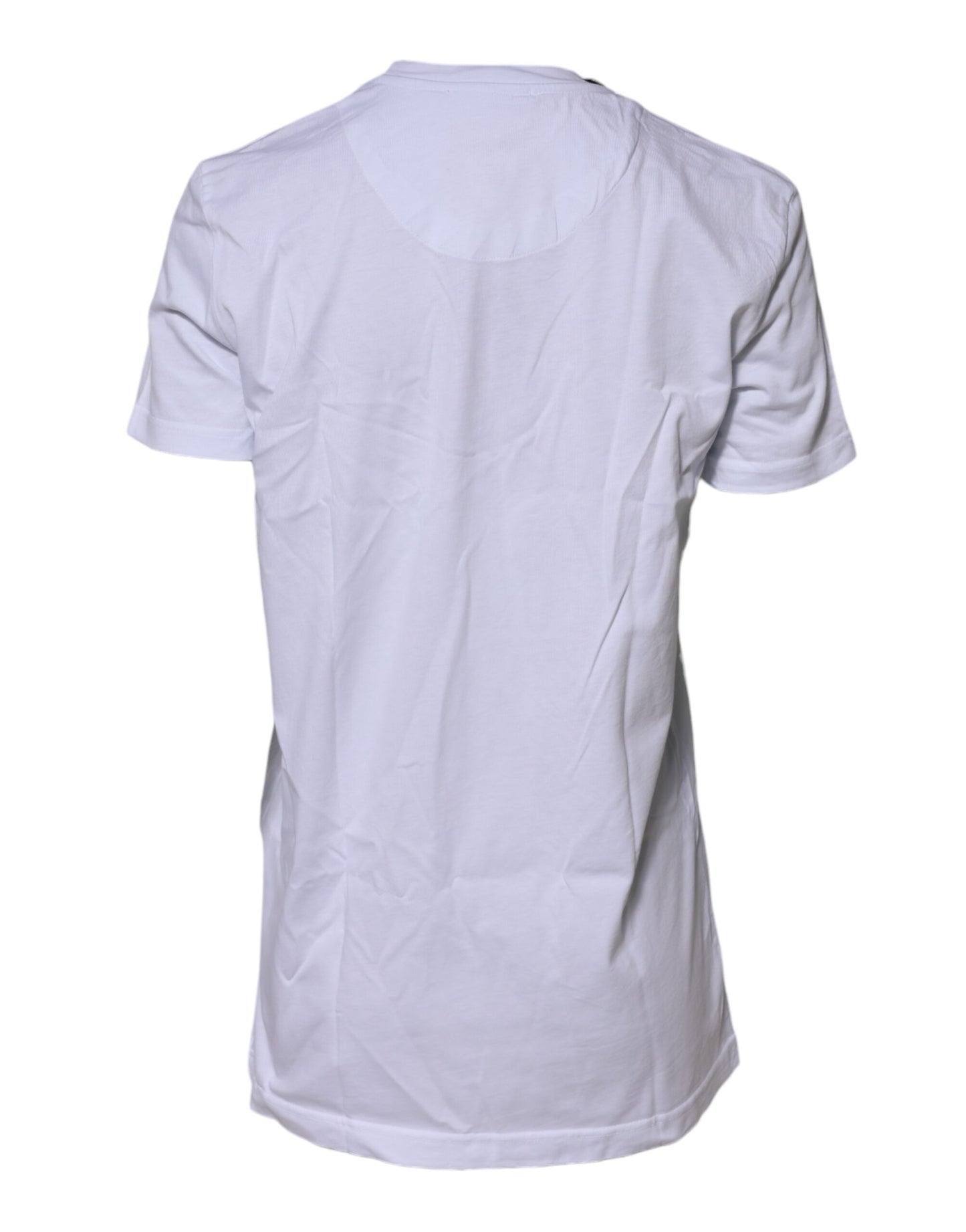 Dolce & Gabbana White Short Sleeves Crew Neck Top T-shirt