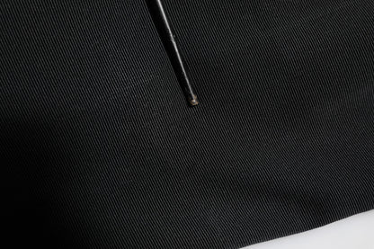 Dolce & Gabbana Black Acetate HighWaist Tapered Trouser Pants