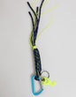 Dolce & Gabbana Multicolor Polyester Tape String DG Logo Keychain Keyring