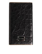 Dolce & Gabbana Black Leather Exotic Skin 3000mAh Power Bank Charger USB