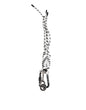 Dolce & Gabbana Black White Polyester Tape String DG Logo Keychain Keyring
