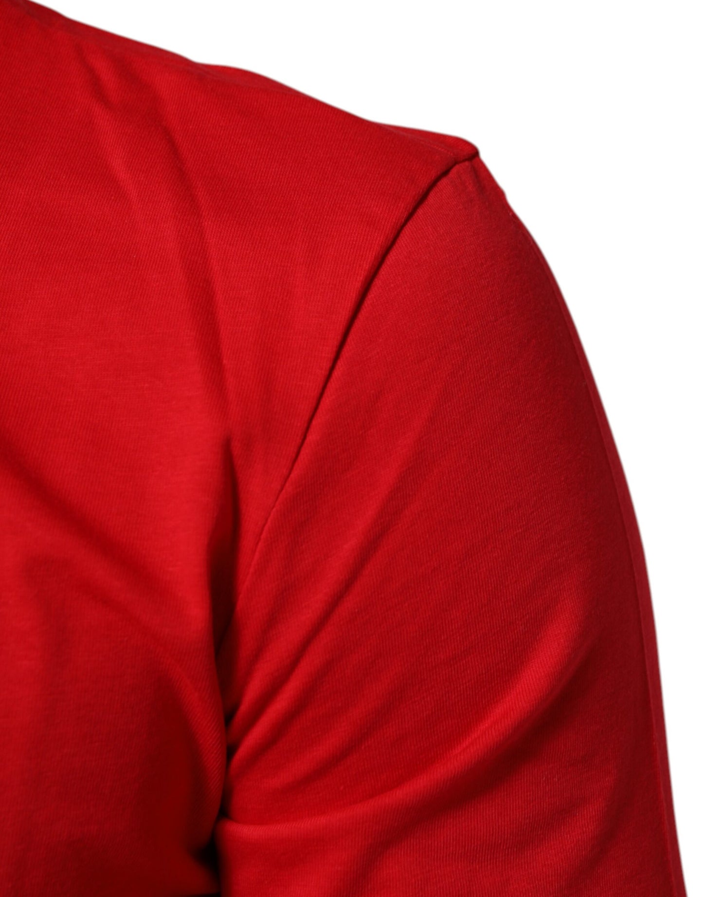 Dolce & Gabbana Red Goodluck 2023 Cotton Crew Neck T-shirt