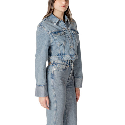 Only Light Blue Organic Cotton Denim Jacket