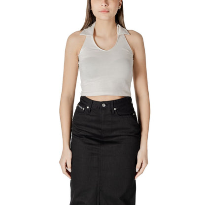 Calvin Klein Jeans Beige Cotton Top