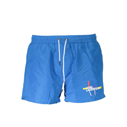 Karl Lagerfeld Azzurro Polyester Men's Swim Boxer