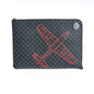Trussardi Black Leather Men Clutch