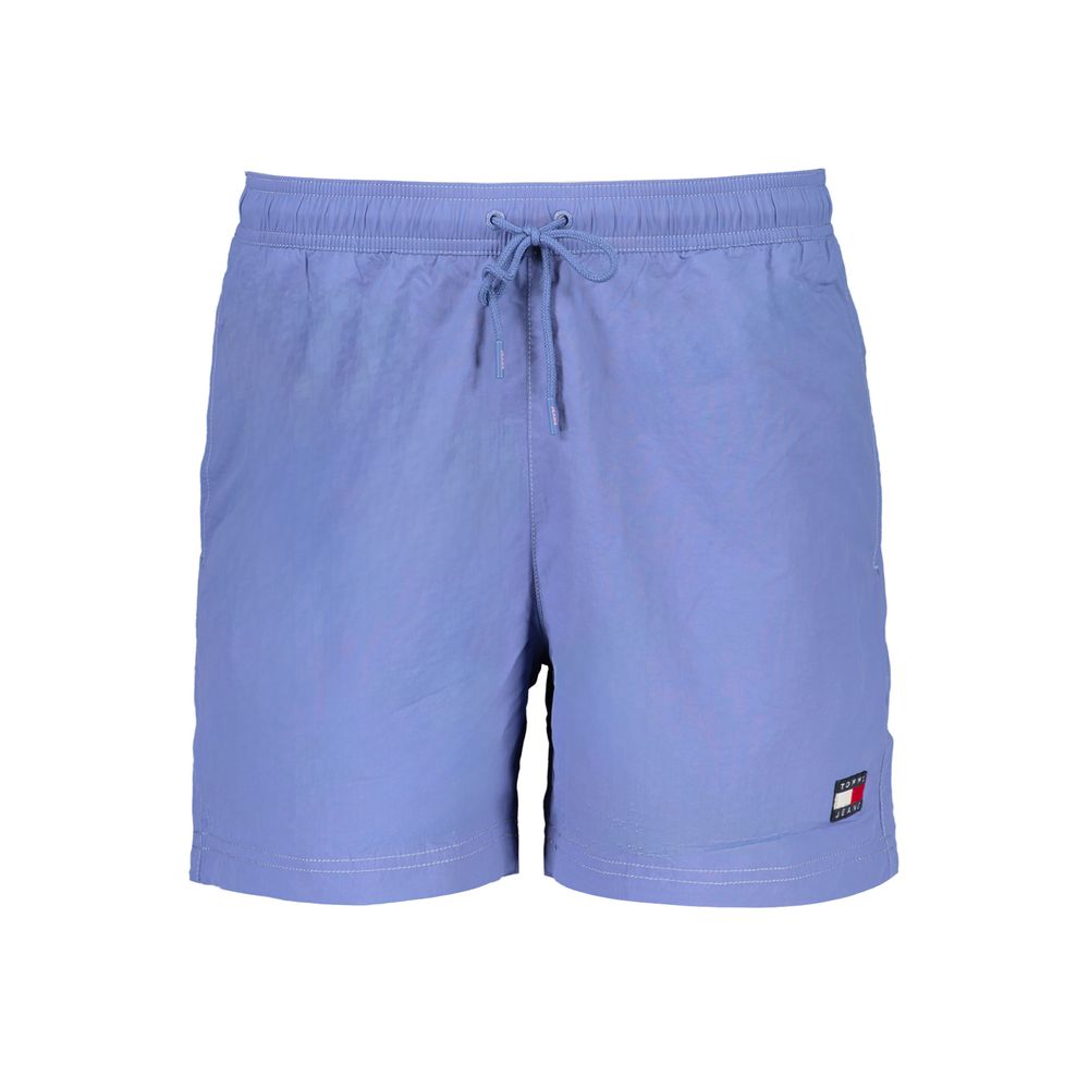 Tommy Hilfiger Blu Nylon Men's Swim Boxer