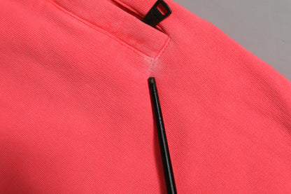 Dolce & Gabbana Neon Red Cotton Jogger Men Sweatpants Pants