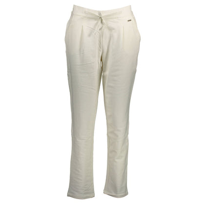 U.S. POLO ASSN. White Cotton Women's Trouser