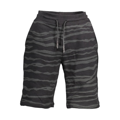 Cavalli Class Black Cotton Men's Sweatpant