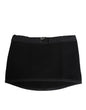 Dolce & Gabbana Black Lace Stole Knitted DG Logo Men One Size Scarf