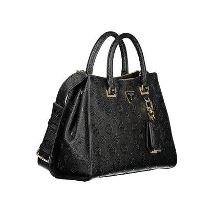 Guess Jeans Nero Poliuretano Woman Handbag
