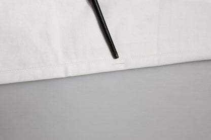 Domenico Tagliente White Tapered Dress Formal Trouser Pants