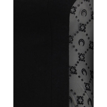 Marine Serre Black Wool Casual Dress