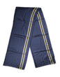 Dolce & Gabbana Blue Cashmere Neck Wrap Shawl Fringes Scarf