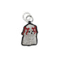 Ganni White Recycled Leather Keychain