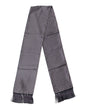 Dolce & Gabbana Black Patterned Fringes Neck Foulard Scarf