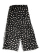 Dolce & Gabbana Black Polka Dot Silk Neck Wrap Shawl 205cm x 137cm Scarf